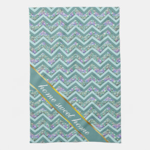 Rainbow Folie ZigZag Pattern Theedoek