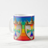 Rainbow Follower Crest Coffee Mug (Devant gauche)