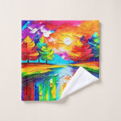 Rainbow Forest Sunset Dreams (Gant de toilette)