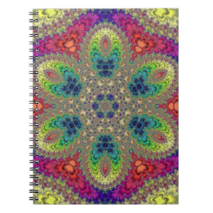 Rainbow Fractal Mandala Notitieboek