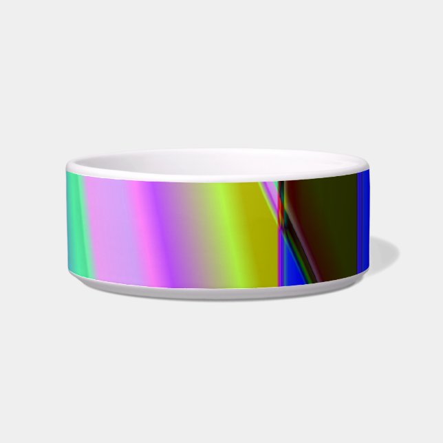 Rainbow Fractal Pet Bowl Voerbakje (Rechts)