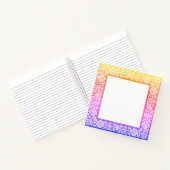 Rainbow Framed Kleurrijke Bewerkbare Boho Notitieboek (Binnen)