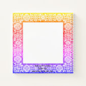 Rainbow Framed Kleurrijke Bewerkbare Boho Notitieboek (Achterkant)