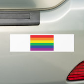 Rainbow Freedom Gay Pride Flag Symbool Bumpersticker (Op auto)