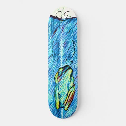 Rainbow Frog Skateboard (Recto)