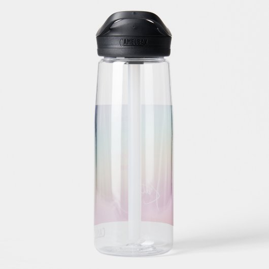 Rainbow Fun Chug, naam + 5 aangepaste teksten 25 o Waterfles (Achterkant)