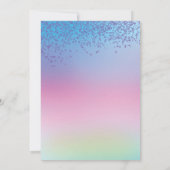 Rainbow Fun Gold Balloon Invitation (Dos)