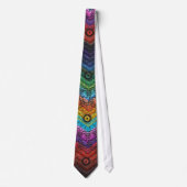Rainbow Fun Wedding Groom Pattern Unique Stropdas (Voorkant)