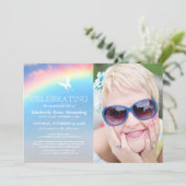 Rainbow Funeral | Viering van de foto van Life Kaart (Staand voorkant)