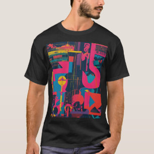 Rainbow Fusion: veelkleurig ontwerp" T-shirt