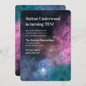 Rainbow Galaxy Birthday Kaart (Voorkant / Achterkant)