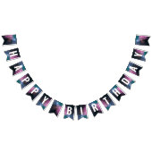 Rainbow Galaxy Birthday Vlaggetjes (Alle)