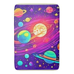 Rainbow Galaxy: Cartoon Fun Badmat