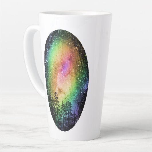 Rainbow Galaxy Cup Latte Mok (Linkerhoek)