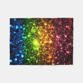Rainbow Galaxy Fleece Deken (Voorkant (Horizontaal))