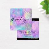 Rainbow Galaxy Hartelijk dank voor de korting van  Vierkante Visitekaartjes (Bureau)