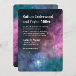 Rainbow Galaxy Wedding Kaart