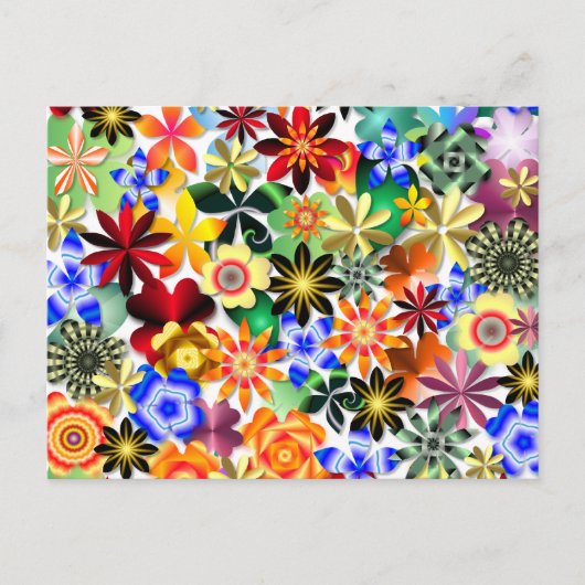 Rainbow Garden Briefkaart (Voorkant)
