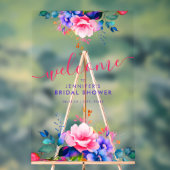 Rainbow Garden Floral Fête des mariées Bienvenue (Neutre)