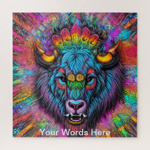 Rainbow Garden Neon Psychedelic Wildlife Natuur Legpuzzel
