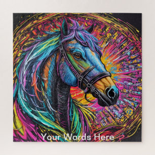 Rainbow Garden Neon Psychedelic Wildlife Natuur Legpuzzel