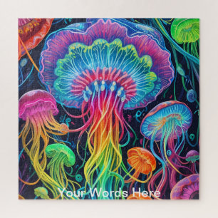 Rainbow Garden Neon Psychedelic Wildlife Natuur Legpuzzel