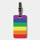 Rainbow Gay Freedom Pride Flag Symbool Bagagelabel (Voorkant verticaal)