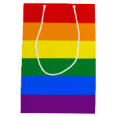 RAINBOW GAY PRIDE FLAG | GIFT-BAG MEDIUM CADEAUZAKJE (Achterkant)