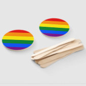 Rainbow Gay Pride Flag Handwaaier (Niet-gemonteerd)