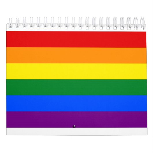 Rainbow Gay Pride Flag Kalender (Hoes)