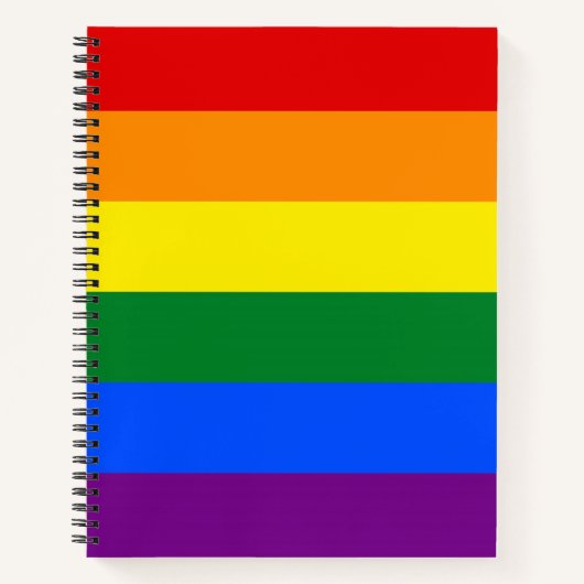 Rainbow Gay Pride Flag Notitieboek (Voorkant)