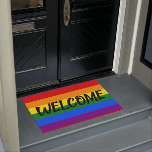 Rainbow Gay Pride Flag Welkom Deurdeur Deurmat