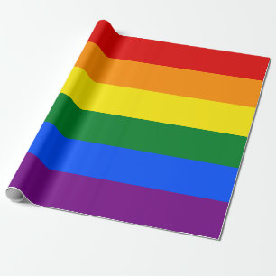 RAINBOW GAY PRIDE FLAG   WRAPPINGSPAPIER CADEAUPAPIER