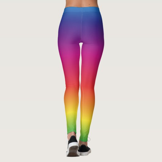 Rainbow Gay Pride Gradient Leggings (Achterkant)