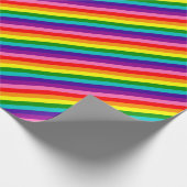 Rainbow Gay Pride LGBT Original 8 Stripes Flag Cadeaupapier (Hoek)