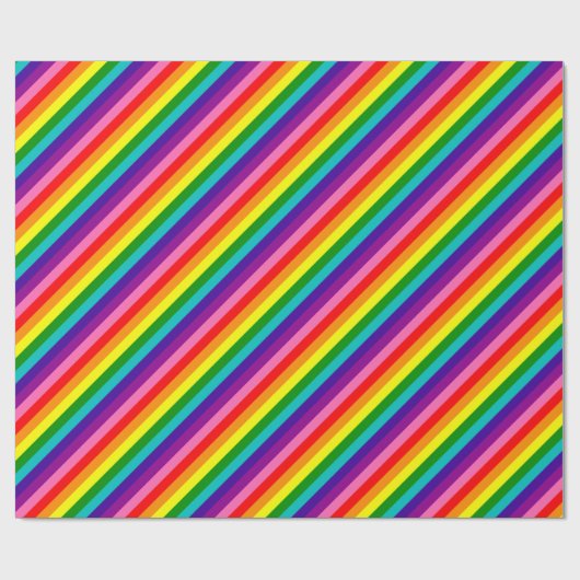 Rainbow Gay Pride LGBT Original 8 Stripes Flag Cadeaupapier (Vlak)