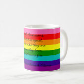 Rainbow Gay Pride LGBT Original 8 Stripes Flag Mok (Voorkant rechts)