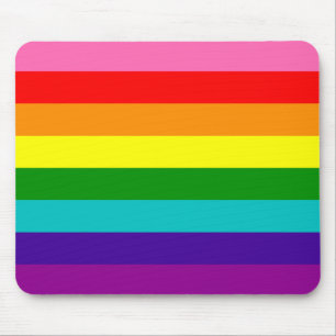 Rainbow Gay Pride LGBT Original 8 Stripes Flag Muismat