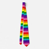 Rainbow Gay Pride LGBT Original 8 Stripes Flag Stropdas (Achterkant)