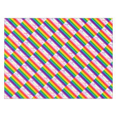 Rainbow Gay Pride LGBT Original 8 Stripes Flag Tafelkleed (Voorkant (Horizontaal))