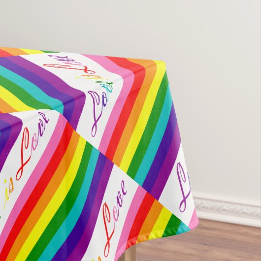 Rainbow Gay Pride LGBT Original 8 Stripes Flag Tafelkleed (Voorbeeld)