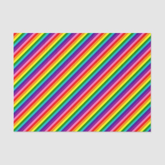 Rainbow Gay Pride LGBT Original 8 Stripes Flag Tissuepapier (Voorkant)