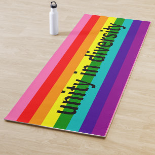 Rainbow Gay Pride LGBT Original 8 Stripes Voeg tek Yogamat