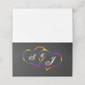 Rainbow Gay Pride Liefde Harten Song Aanvraag (Buitenkant ongevouwen)