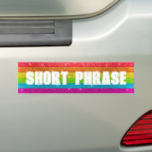 Rainbow Gay Pride Vlag Glitter Aangepaste zin Bumpersticker (Op auto)