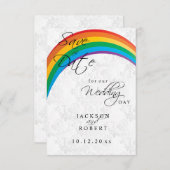 Rainbow Gay Save the Date (Voorkant / Achterkant)
