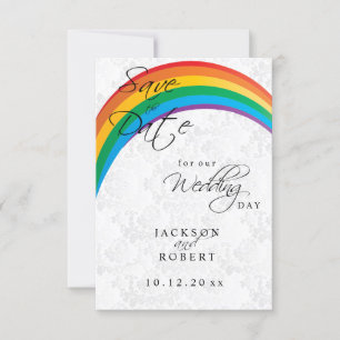Rainbow Gay Save the Date