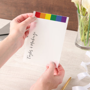 Rainbow Gay Trouwtekst Sjabloon