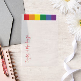 Rainbow Gay Trouwtekst Sjabloon
