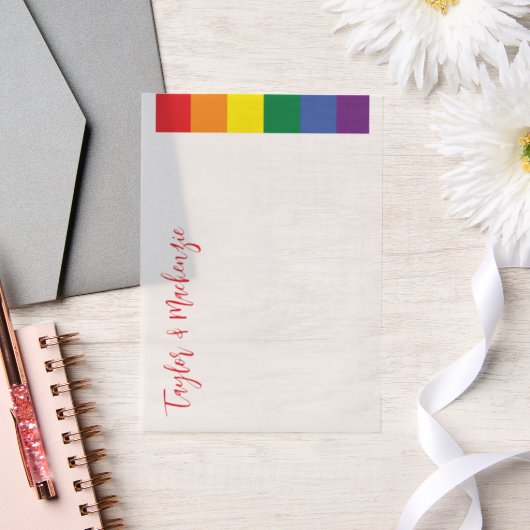 Rainbow Gay Trouwtekst Sjabloon (Huwelijk)